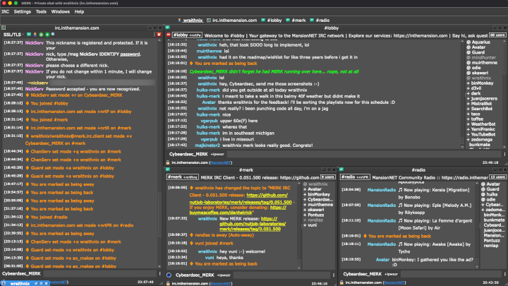 MERK screenshot on macOS